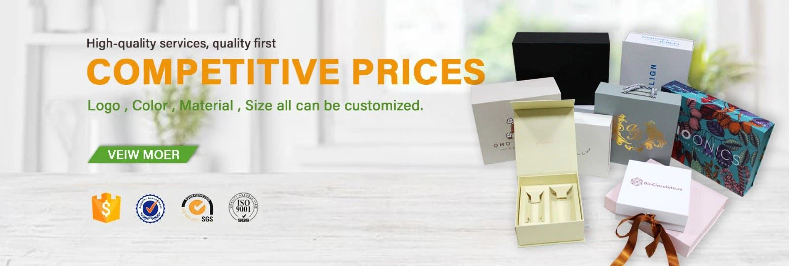 Custom paper gift box